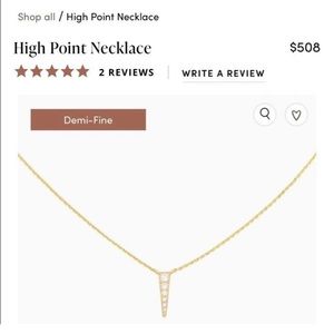 High point necklace